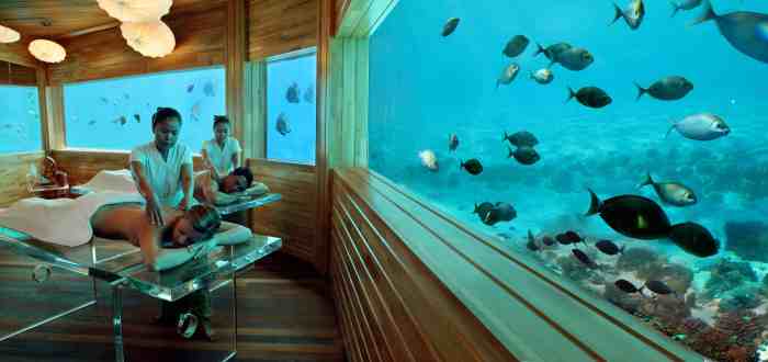 Maldives underwater conrad hotel rangali island hotels villa extreme room sharks lets sleep night insanely spaces via Underwater Hotels Maldives